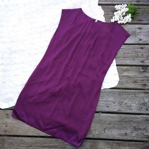 Alice + Olivia Purple Shift Silk Dress
